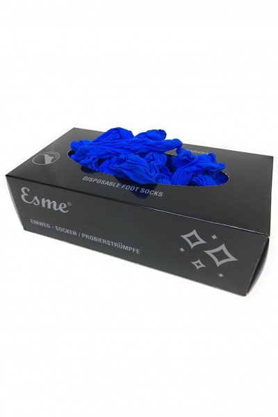 Sosete de unica folosinta culoare ALBASTRU - 100 buc / cutie